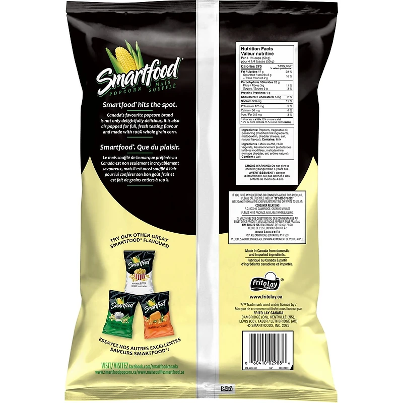 Smartfood White Cheddar Seasoned Popcorn