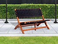 Patioflare Nylon Weave Folding Bench