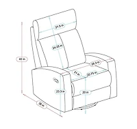 Lennox Metro swivel glider recliner