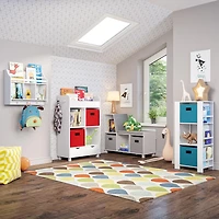 RiverRidge® Home Book Nook Collection Cubby Storage Tower with Bookshelves in White for Kids