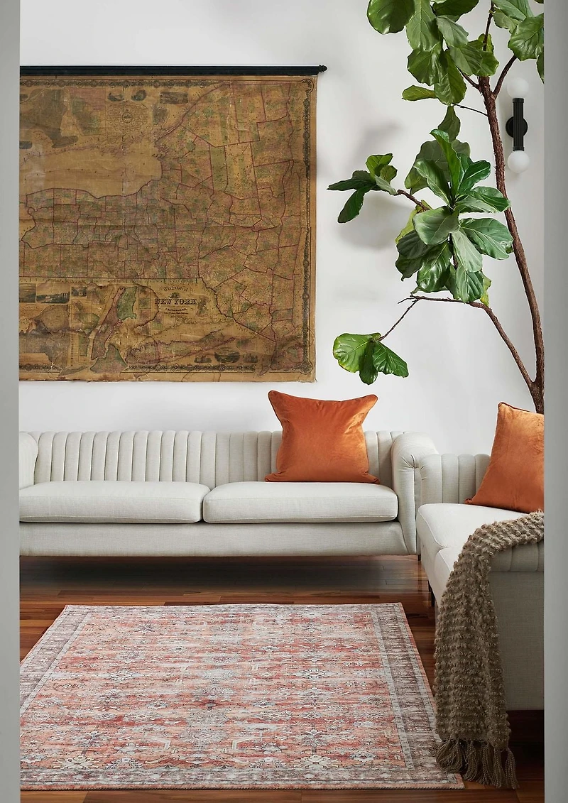 ECARPET Ruby Traditional Area Rug for Living Room, Bedroom, Dining Room, Entrance, Hallway and More.