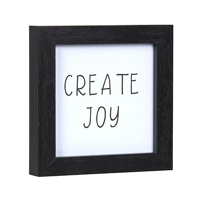 Create Joy 6x6 Framed Accent Art, 6in x 6in