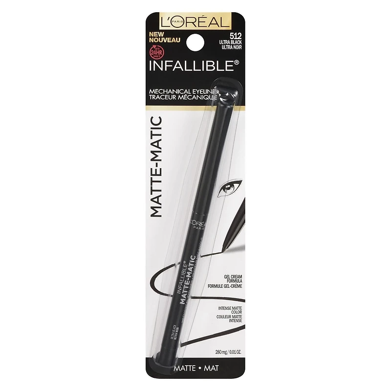 L'Oréal Paris Infallible Matte-Matic Eyeliner, 1 un, 280 mg