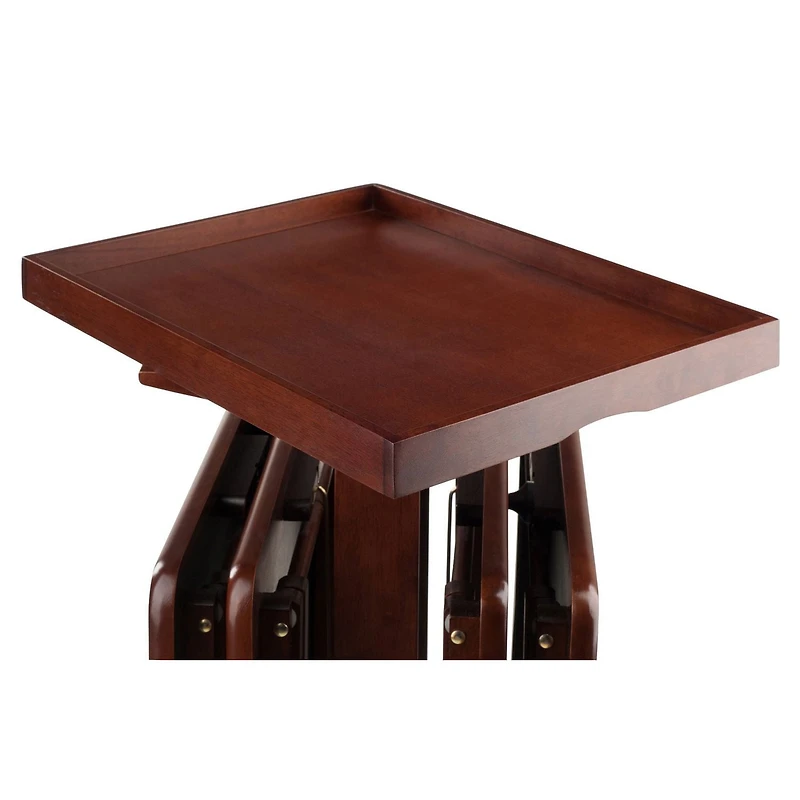 Isabelle Ensemble de tables à collations 6 pièces Noyer