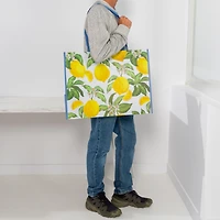 Sac d'Épicerie Réutilisable à grande capacité, Sac à Provisions Réutilisable à Doubles Poignées