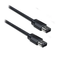 BlueDiamond Câble Firewire 6 pin vers 6 pin - 10 pieds, Noir