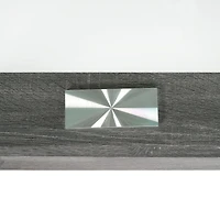 Caleb Grey Wood Side End Table with Glass Shelf