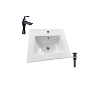 DROP Bath and Kitchen DR091387 Bathroom Vanity Top Set