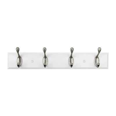 Era Classic 4 Hook Rail White