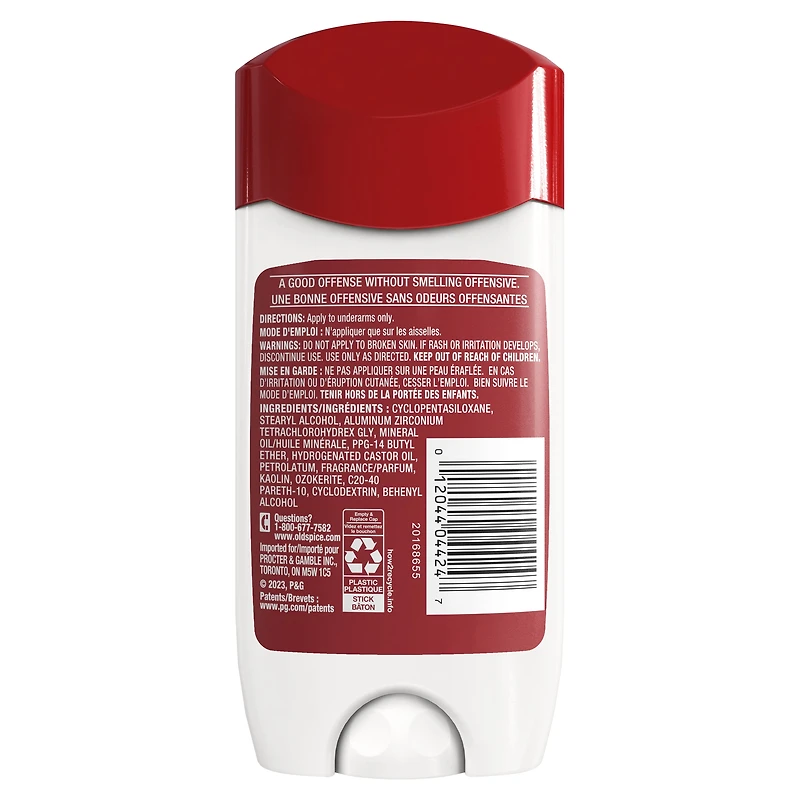 Antisudorifique et désodorisant Old Spice High Endurance pour hommes, protection de 48 heures, parfum Pure Sport 96 g