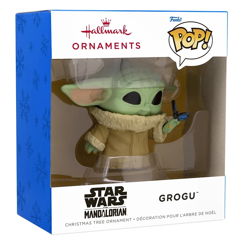 Décoration Hallmark de Noël, Grogu et papillon, La Guerre des étoiles : Le Mandalorien, Funko POP!