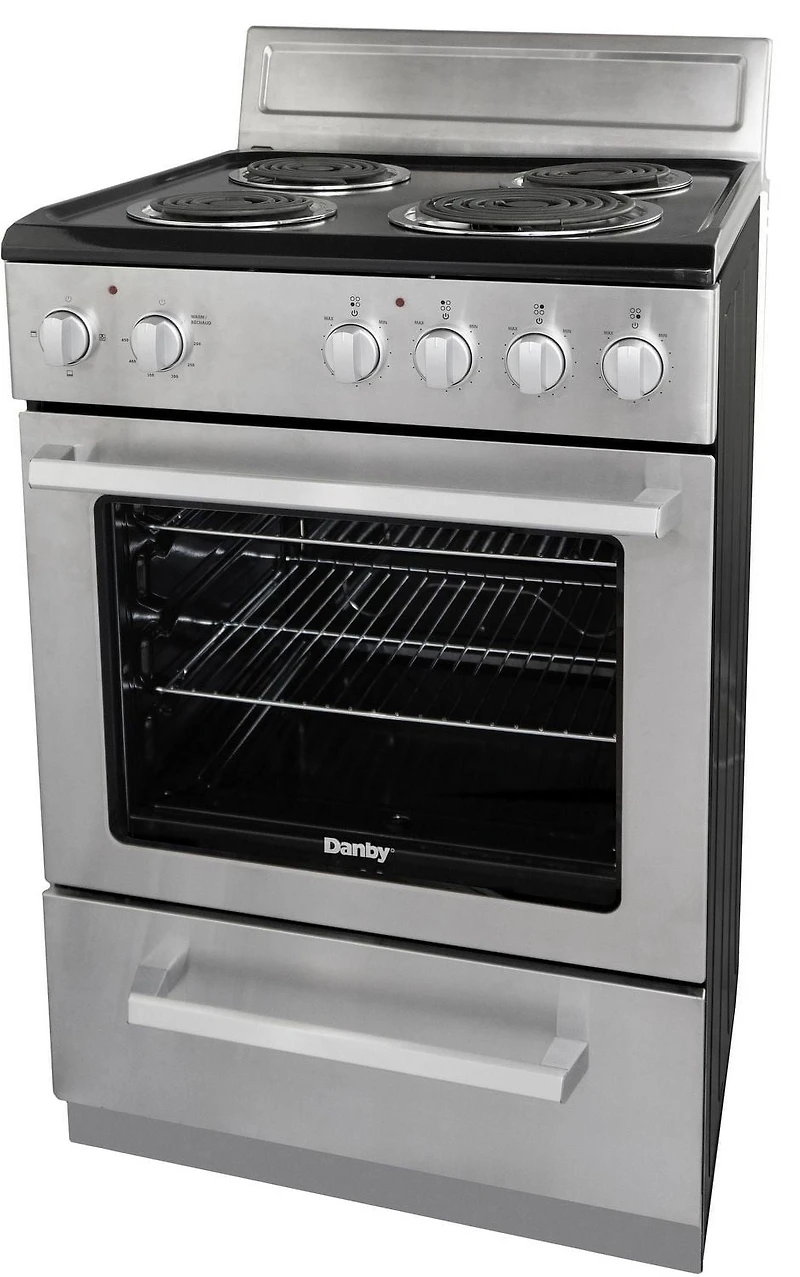 Danby DERM240BSSC Cuisinière électrique de 24 po de largeur en Acier Inoxydable