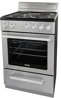 Danby DERM240BSSC Cuisinière électrique de 24 po de largeur en Acier Inoxydable