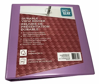 PEN+GEAR DURABLE VIEW 1.5 FASHION BINDER