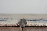 Great Zero Leona Ivory & Blue 3' x 5' Accent Rug