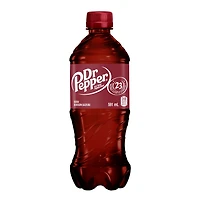 Dr Pepper Soda 591 mL, Bottle, 591 mL