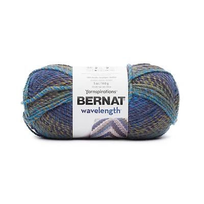 Bernat® Fil Longueur d'Onde™, Acrylique #5 Volumineux, 5oz/140g, 223 Yards Fil de phase multicolore unique