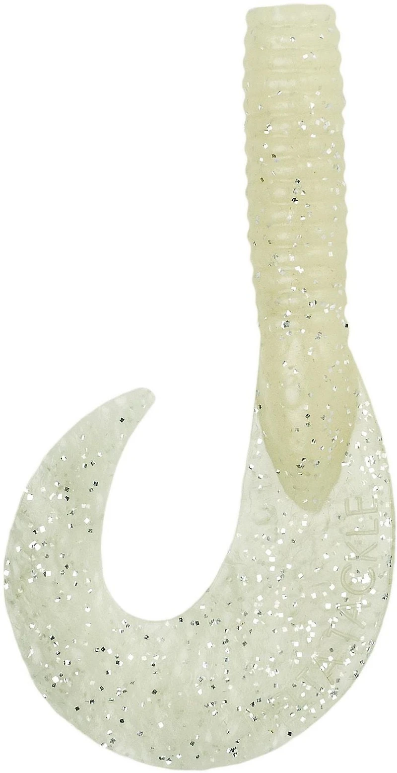 Delta Tackle D-19806 Hali Hawg 8", Pure Glow, 2/paquet Injecté avec Bio X Scent.