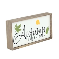 Tout pour Célébrer Bloc de bois décoratif en céramique de la moisson, automne
