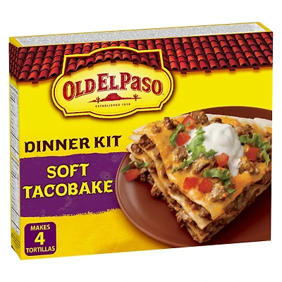 Old El Paso Soft Taco Bake Dinner Kit, 312g