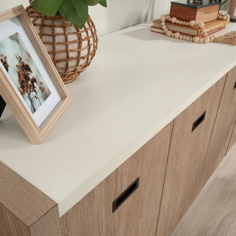 Sauder Dixon City Credenza, Brushed Oak, 432894