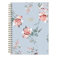2024 Weekly Monthly Planner, 5.875x8.625, Blue Sky, Jessie Blue