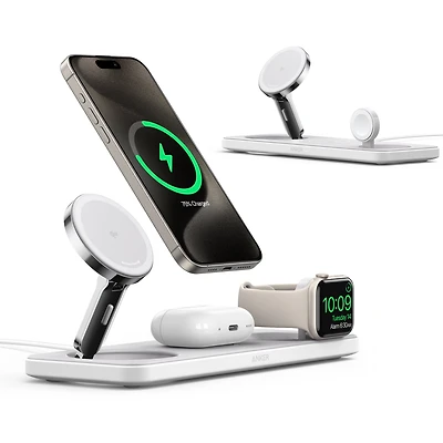 Anker Anker MagGo Wireless Charging Station (15W, 3-in-1 Pad) Qi2 Certified, Apple Certified, Wireless Charging