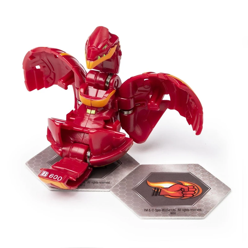 Bakugan, Pyrus Serpenteze, 2-inch Tall Collectible Transforming Creature, for Ages 6 and Up