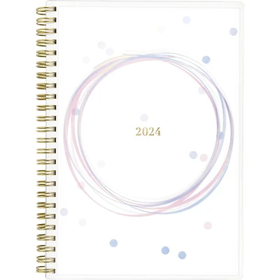 Cambridge Small Pastel Dots 2024 Cyo Weekly/Monthly Planner, Weekly/Monthly Planner