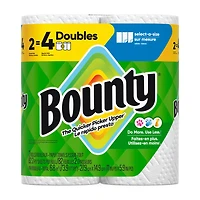 Essuie-tout Bounty Sur mesure, blanc, 2 rouleaux doubles par rouleau