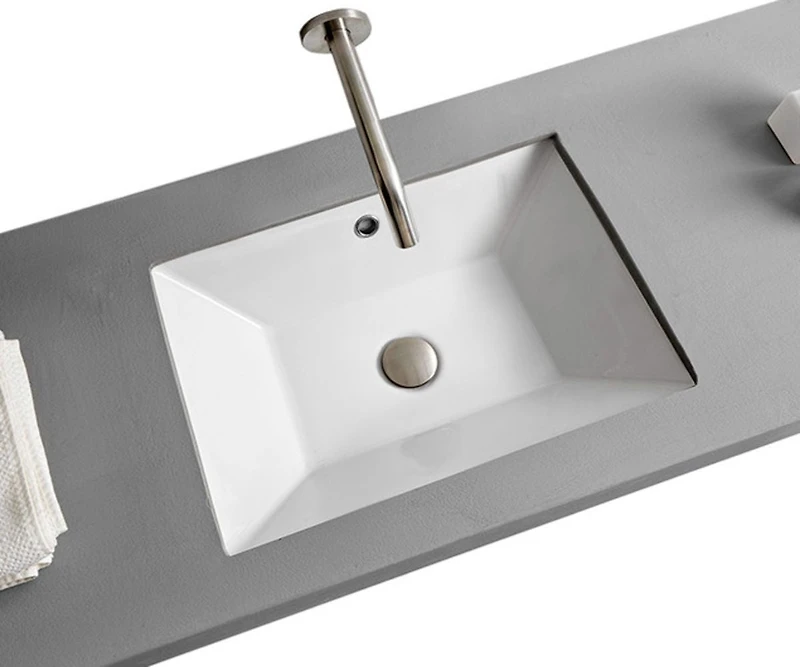 DROP Bath and Kitchen DR091121 Undermount Bathroom Sink Set