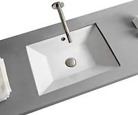 DROP Bath and Kitchen DR091121 Undermount Bathroom Sink Set