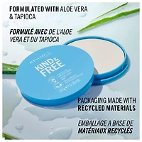 Rimmel Poudre Pressée Kind & Free™ - Fond de teint en poudre léger et sans talc, à l'aloe vera et au tapioca, 100% Végétalien & Sans Cruauté Poudre Pressée Végétalienne