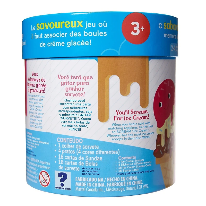 Ice Cream Scoops of Fun Kids Fisher-Price Jeu Préscolaire