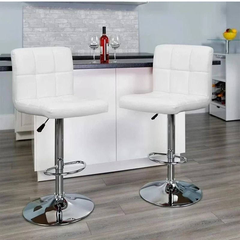 Heavenly Collection Leather Adjustable Stool