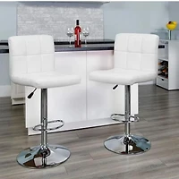 Heavenly Collection Leather Adjustable Stool