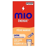 Mio Energy Peach Mango Energy Drink Mix, 2.4 G Packets, 10 Ct Box, Powders, 10pk