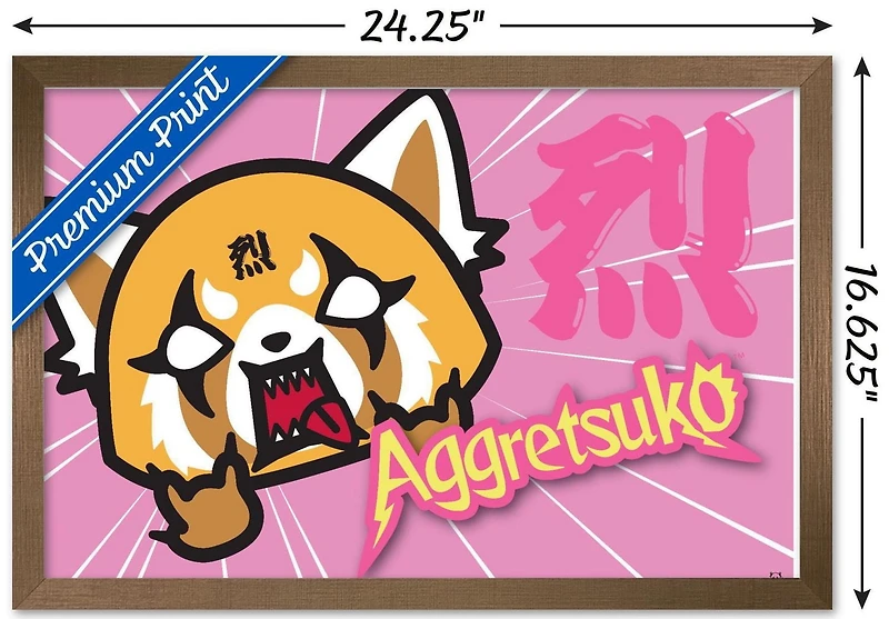 Aggretsuko - Horns Wall Poster, 14.725" x 22.375"