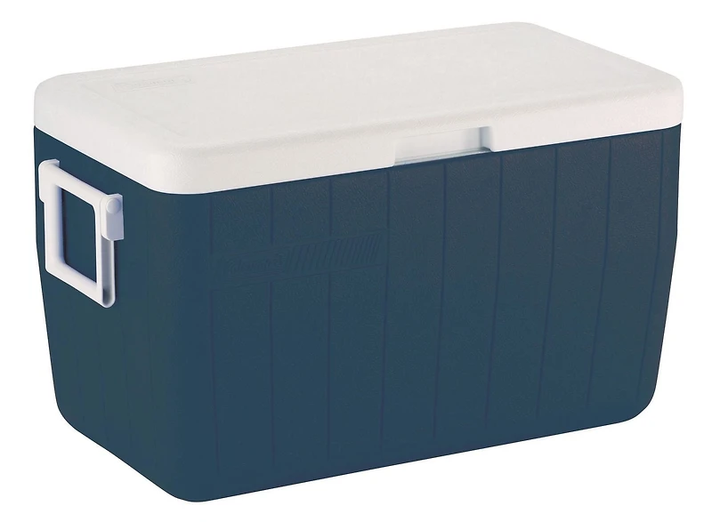 Coleman 48 QT Hinged Lid Cooler, Blue, 48 QT, Blue