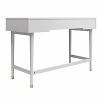 CosmoLiving by Cosmopolitan Elizabeth Desk, Dove Gray