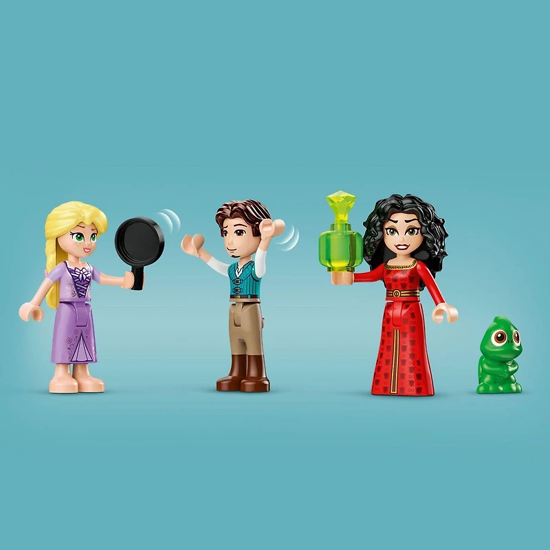 LEGO Disney Princess Rapunzel’s Tower & The Snuggly Duckling Tangled Building Toy with Flynn Rider and Mother Gothel Mini-Dolls, Disney Princess Toy, Fun Gift for Girls and Boys Ages 6 Plus, 43241
