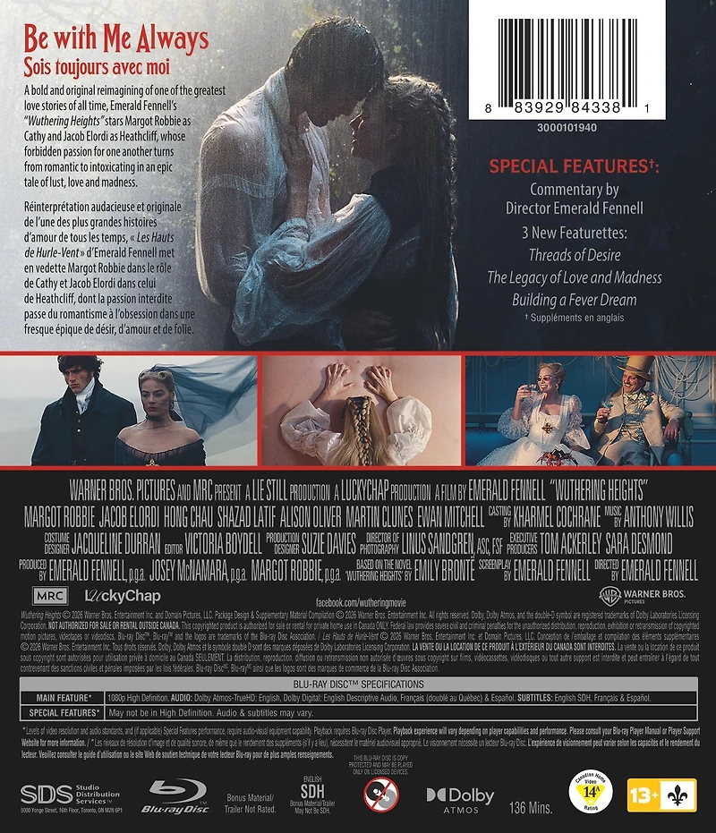 Wuthering Heights (2026) (Blu-ray), Drama, Warner Bros.