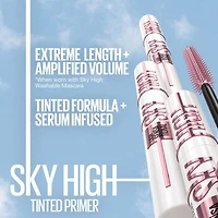 Maybelline Lash Sensational Sky High Base Teintée, Enrichie de Sérum, Avec Ceramide & Vitamin B5, Amplifie les Cils, 7.7ml base teintée pour mascara