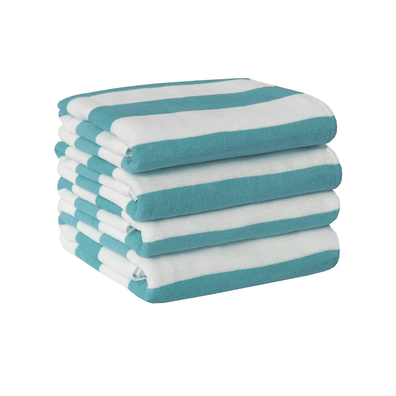 Mainstays Cabana Stripe Beach Towel, 4-Pack