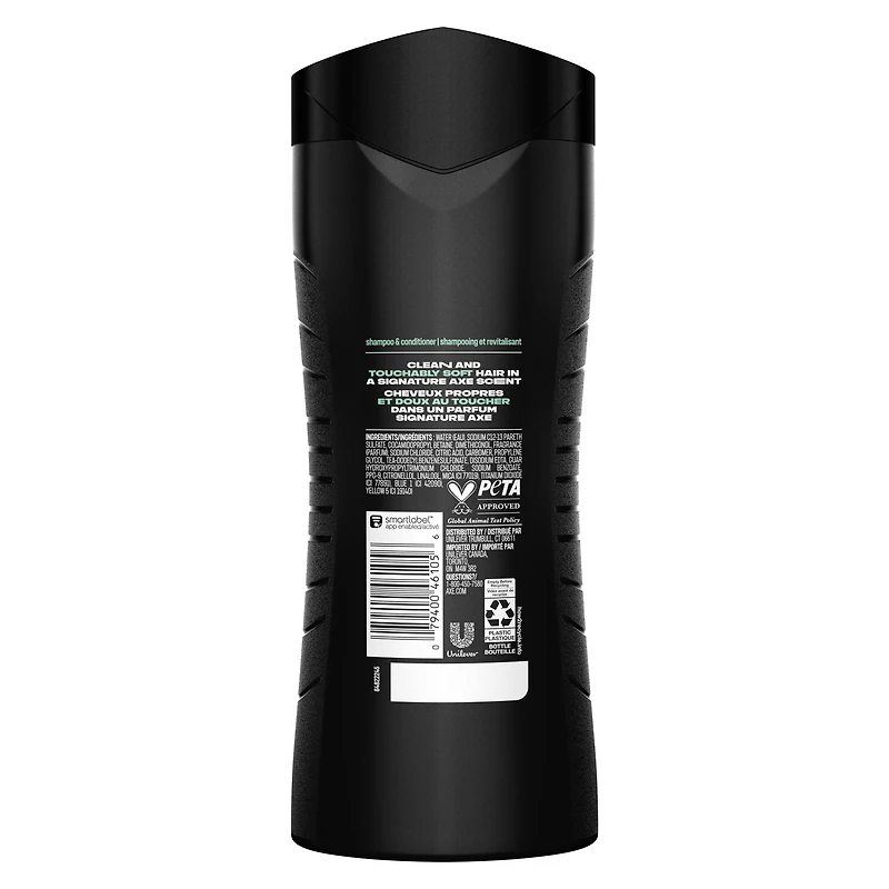 AXE Apollo 2-in-1 Shampoo and Conditioner, 473ml Shampoo