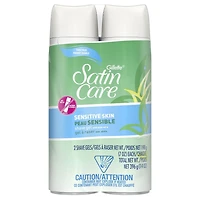 Gillette Satin Care Sensitive Skin Shave Gel for Women, 396 g