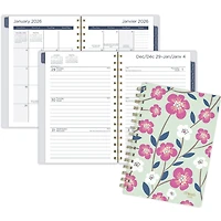 Agenda hebdomadaire Mead® 2026 à motif floral printanier