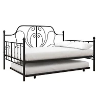 DHP Ivorie Metal Daybed with Trundle