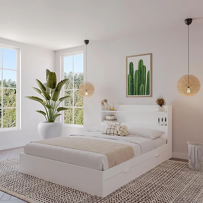 Nexera Hunter Platform Bed with Headboard