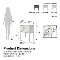 Table d’appoint Stella de Mr. Kate, blanc